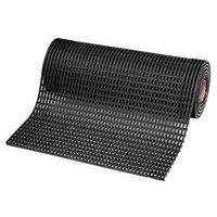 Tapete gradeado PVC Antiderrapante Flexdek - L 60 - Preto - Notrax