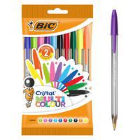 Esferogr. Cristal Multicolour ponta larga – sortidos – BIC