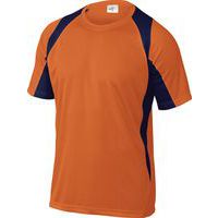 T-shirt de trabalho Bali - Laranja/azul