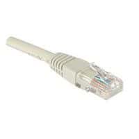 Cabo patch RJ45 - Cabo reto Cat5E - Não blindado UTP - Cinzento