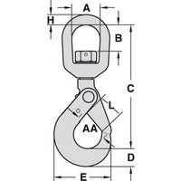 A = Largura útilB = Altura útilC = Altura totalD = Base AlturaE = Largura totalH = Ø AA = Cabide ØL = Abertura