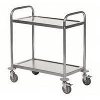 Carro em inox – 2 plataformas – capacidade de 100 kg