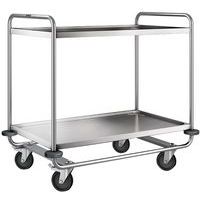 Carro inox - 2 plataformas - Capacidade 200 kg