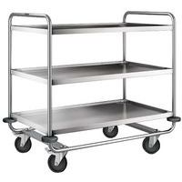 Carro inox - 3 plataformas - Capacidade 200 kg