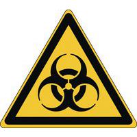 Painel de perigo - Perigo risco biológico - Rígido