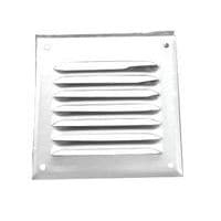 Grelha em alumínio, persiana para ventilação, cjt. 4 (100 x 100 mm)