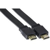 Cabo HDMI de alta velocidade, plano, com 1,5 m, preto.