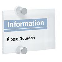 Placa de porta Crystal Sign - A6 - Durable