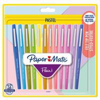 Caixa de 12 canetas de feltro Flair® – sortido pastel – Paper Mate®