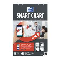 Bloco de papel liso Oxford Smartchart para quadros e cavaletes