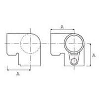 Dimensão do tubo	AØ 27 mm 	44Ø 42 mm 	60Ø 48 mm 	68