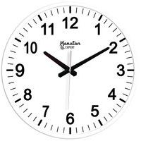 Relógio de parede analógico quartzo Ø 40 cm - Manutan Expert