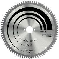 Lâmina de serra de esquadria e radial Optiline Wood - Ø 254 mm - Cubo Ø 30 mm