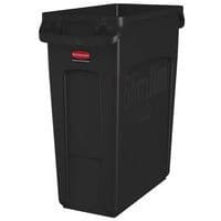 Coletor Slim Jim c/ventilação – castanho – 60 L – Rubbermaid