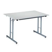 Mesa dobrável retangular – pés laterais – comprimento 120 cm