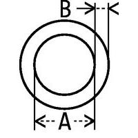 - A: Ø útil- B: espessura