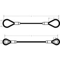 L = comprimento útilH = altura da fivelal = largura da fivela