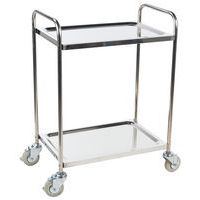 Carro em inox - 2 plataformas - Capacidade de 100 kg - Manutan Expert