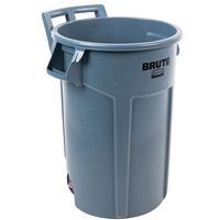 Contentor redondo com rodízios Brute® cinzento 167 L – Rubbermaid