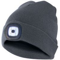 Gorro com lanterna frontal LED integrada – Velamp