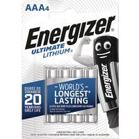 Pilha de lítio Ultimate – AAA/LR03 – 1,5 V – conjunto de 4 – Energizer