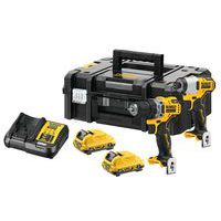 Kit 2 ferramentas XR 12 V Berbequim de percussão + aparafusadora de impacto – Dewalt