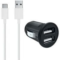 Carregador-isqueiro USB + cabo USB tipo C – Moxie