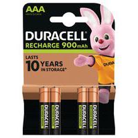 Pilha recarregável AAA LR3 de 900 mAh – conjunto de 4 – Duracell