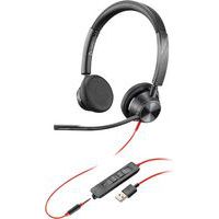 Auscultadores USB-A BW3325 com cabo e 2 auriculares