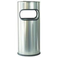 Caixote de lixo/cinzeiro em inox com abertura – 30 L ou 50 L - Manutan Expert