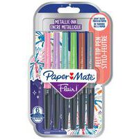 Caneta de feltro Paper Mate Flair Metallic, sortida, lote de 6 – Paper Mate