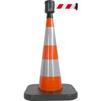 Cone de sinalização com base para colocação de lastro laranja – 2 mx5 cm – Viso