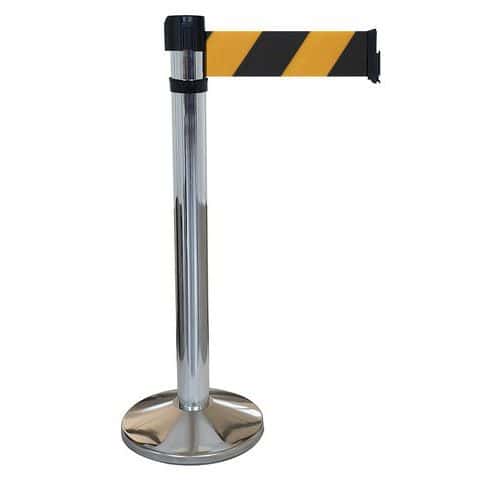 Poste para interior cromado com correia 4 mx10 cm – Viso