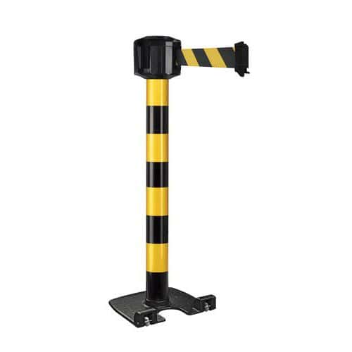 Poste para exterior preto/amarelo com correia 10 mx5 cm – Viso