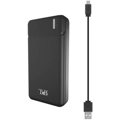 Bateria auxiliar móvel 2 USB – 20 000 mAh – T'nB