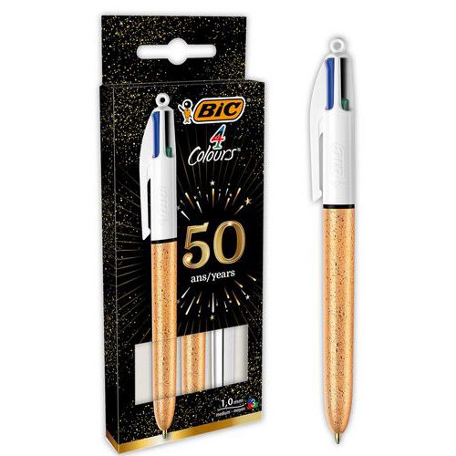 Esfer. 4 cores, prateado e textur. dourado e fosco – BIC