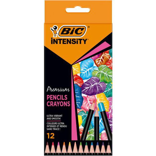 Lápis de cor Intensity mina suave – sortidos – BIC