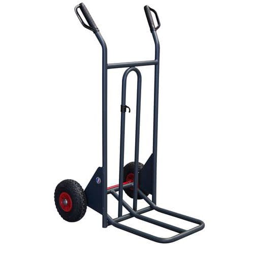 Transportador ergonómico em aço – 350 kg – Roda antifuros