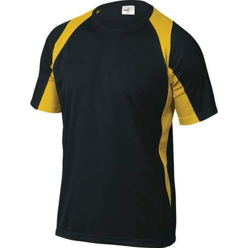 T-shirt de trabalho Bali - Preto/amarelo