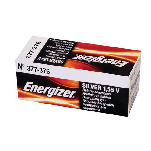 Pilha de óxido de prata para relógios – 376 – 377 – Energizer