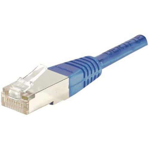 Cabo patch RJ45 - Cabo direito Cat. 6 - Blindado FTP - CUC - Azul