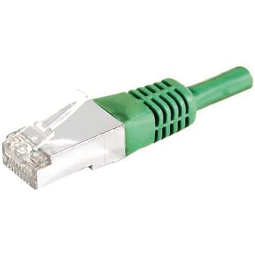 Cabo patch RJ45 - Cabo direito Cat. 5E - Blindado FTP - Verde