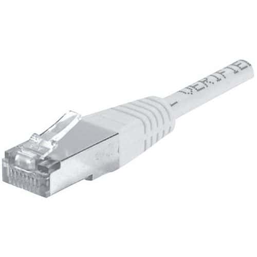 Cabo patch RJ45 - Cabo direito Cat. 6 - Blindado FTP - Cinzento