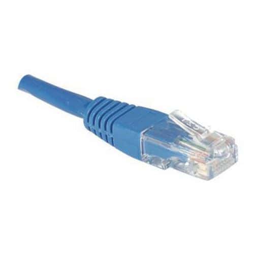 Cabo patch RJ45 - Cabo reto Cat5E - Não blindado UTP - Azul