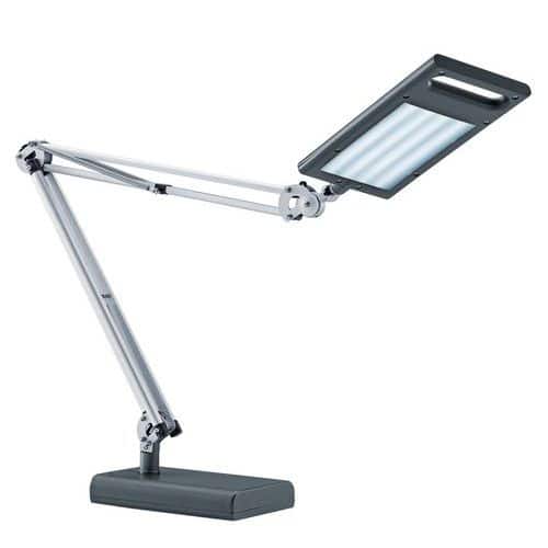 Candeeiro de secretária ergonómico LED 4 WORK – antracite – Hansa