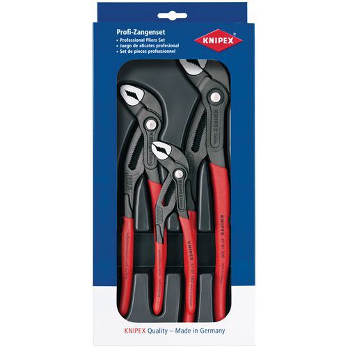 Jogo de 3 alicates extensíveis Cobra® Knipex