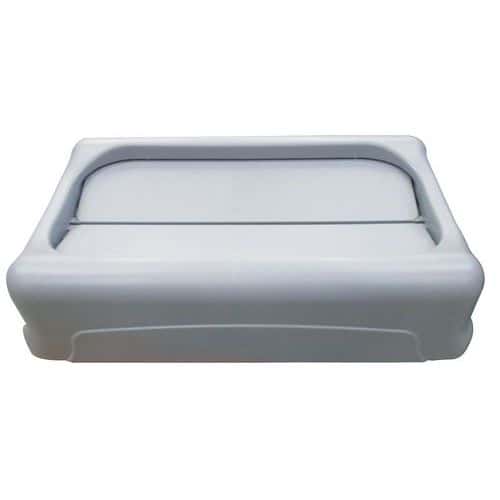 Tampa cinzenta basculante para Slim Jim Vented – 60 e 87 L – Rubbermaid