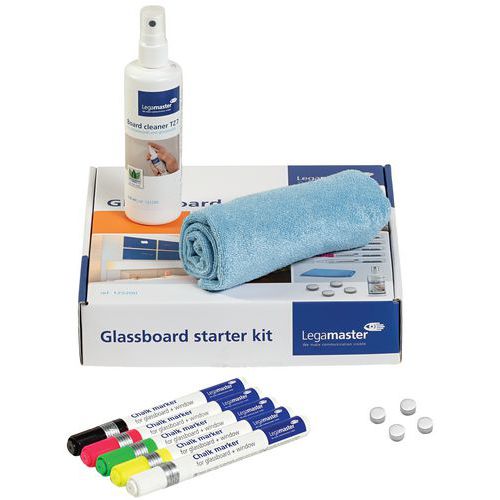 Kit de base pour tableau en verre 11-pièces - Legamaster