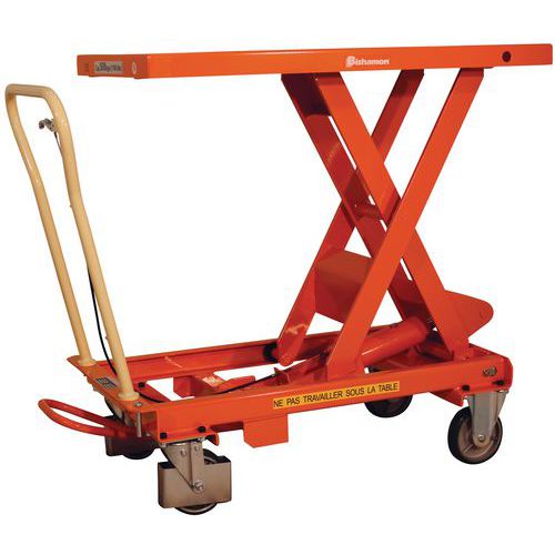 Mesa elevatória móvel Bishamon – capacidade de 500 e 800 kg