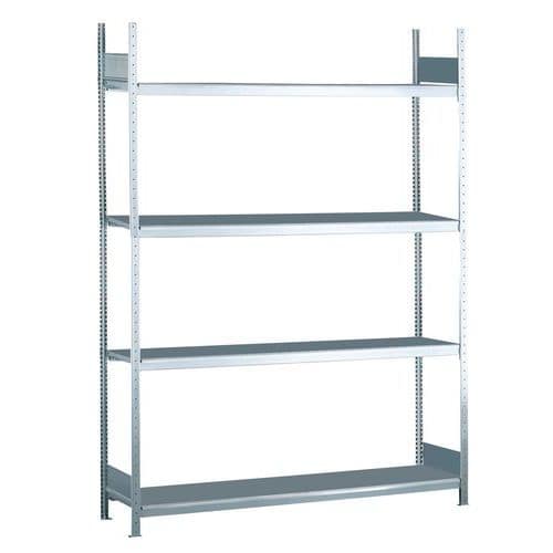 Estante de grandes dimensões Easy-Fix Plus – prateleiras galvanizadas - Schulte